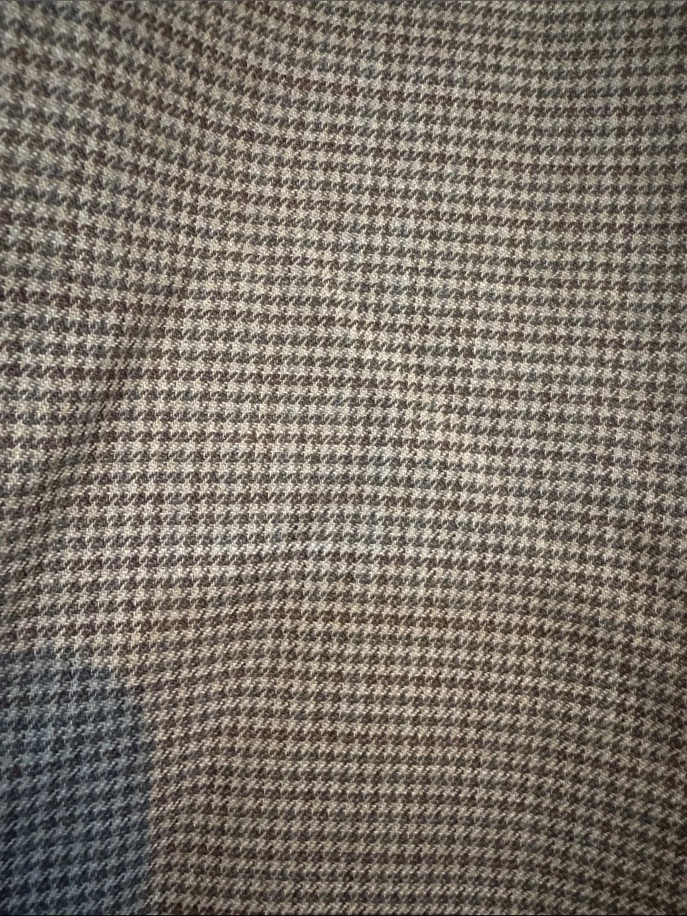 Lauren Ralph Lauren Tan Houndstooth Print Blazer